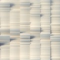 Wavy stacks of white rectangular shapes. Abstract representation of arithmetic data processing 3d rendering illustration