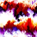 Wavy summer dip dye boho background. Wet ombre geometric color blend for beach swimwear, trendy fashion print. Dripping