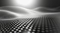 Wavy surface with glowing dots representing digital technology Royalty Free Stock Photo