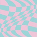 1970 Wavy Swirl Seamless Pattern in Orange and Pink Colors. Seventies Style, Groovy Background Royalty Free Stock Photo