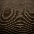 Wavy, textured cardboard patterns form parallel lines creating an undulating surface. Royalty Free Stock Photo
