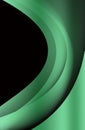 Green background. Gradient emerald hue. Wavy lines.