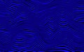 Wavy twisted rippled lines texture background in blue Royalty Free Stock Photo
