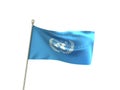 Wavy UN United Nations Flag Royalty Free Stock Photo