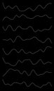 Wavy, waving lines. Wave effect stripes. Zigzag, criss cross streaks, strips