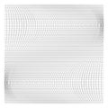 Wavy, waving thin lines. Camber, crook, squeeze stretch distortion on grid, mesh. Billow deformation on array of intersecting Royalty Free Stock Photo