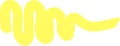 Wavy yellow highlighter stroke marking important information in a document, creating a visually appealing and