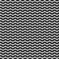 Wavy zigzag lines seamless pattern. Distorted lines texture. Royalty Free Stock Photo