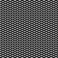 Wavy zigzag lines seamless pattern. Distorted lines texture. Royalty Free Stock Photo