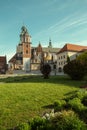 Wawel castle cathedral in Krakow city