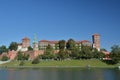 Wawel Castle in Cracow Royalty Free Stock Photo