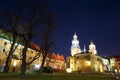 Wawel Castle in the evening in Krakow