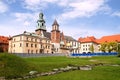 Wawel castle in Krakow Royalty Free Stock Photo