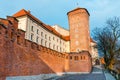 Wawel Castle in Krakow, one of the most famous landmark in Poland Royalty Free Stock Photo