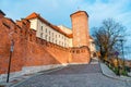 Wawel Castle in Krakow, one of the most famous landmark in Poland Royalty Free Stock Photo