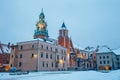 Wawel Castle in Krakow at twilight Royalty Free Stock Photo