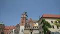 Wawel Castle - medieval royal castle and fortress in Krakow city