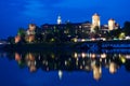 Wawel Castle at night Royalty Free Stock Photo