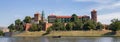 Wawel castle panorama , Krakow, Poland Royalty Free Stock Photo