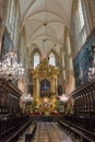 Wawel Cathedral interior in Krakow, Poland.