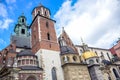Wawel Cathedral inside Wawel Royal Castle in Krakow, Poland Royalty Free Stock Photo