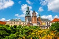 Wawel cathedral on the Wawel Hill in Krakow, Poland Royalty Free Stock Photo