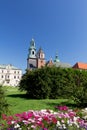 Wawel Cathedral on wawel hill in old town in cracow in poland Royalty Free Stock Photo