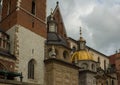 Wawel Cathedral in the Wawel Royal Castle in Krakow, Poland Royalty Free Stock Photo