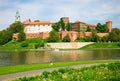 Wawel - Royal castle in Cracow Royalty Free Stock Photo