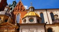 Wawel Royal Castle in Cracow - historical capital of Poland, an important tourist point. Royalty Free Stock Photo