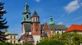 Wawel Royal Castle in Cracow - historical capital of Poland, an important tourist point. Royalty Free Stock Photo