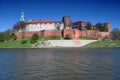 Wawel - Royal castle in Krakow Royalty Free Stock Photo