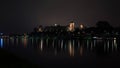 Wawel Royal Castle in Krakow at night, Poland Royalty Free Stock Photo