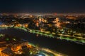 Wawel Royal Castle at night, Krakow. Poland Royalty Free Stock Photo