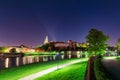 Wawel Royal Castle at night, Krakow. Poland Royalty Free Stock Photo