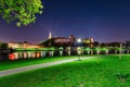 Wawel Royal Castle at night, Krakow. Poland Royalty Free Stock Photo