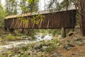 Wawona Covered Bridge Yosemite Royalty Free Stock Photo