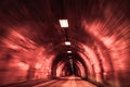 Highspeed Inside the Wawona Tunnel in Yosemite National Park, California Royalty Free Stock Photo