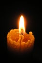 Wax candle Royalty Free Stock Photo