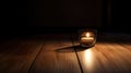 wax candle darkness Royalty Free Stock Photo