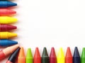 Wax crayon border Royalty Free Stock Photo