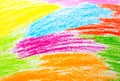 Wax crayon hand drawing background