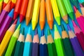 Wax crayon pencils background