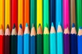 Wax crayon pencils background