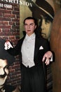 Bela Lugosi, a Hungarian-American actor, famous for portraying Count Dracula, wax statue in Madame Tussauds Museum New York City.