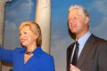 President Bill Clinton and Hillary Clinton statue in Madame Tussauds Museum New York City.