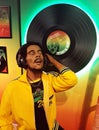 Wax figure of Bob Marley, at Madame Tussauds, Amsterdam.