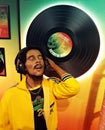 Wax figure of Bob Marley, at Madame Tussauds, Amsterdam.