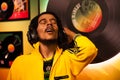 Wax figure of Bob Marley singer in Madame Tussauds Wax museum in Amsterdam, Netherlands