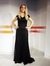 Wax figure of Chantal Janzen, at Madame Tussauds, Amsterdam. Royalty Free Stock Photo